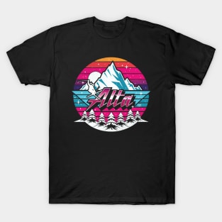 Retro 80s Alta Ski T-Shirt